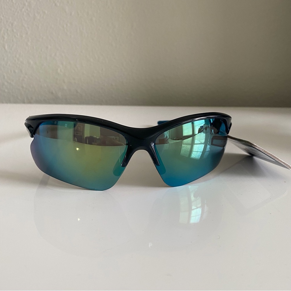 Women's Mirrored Sport Sunglasses - Blue Green